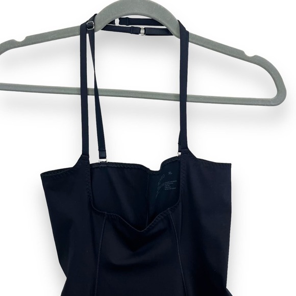 Hanro Shapewear Dress Womens XL Black Body Shaping Slip Micro Fiber Bustless - Picture 3 of 9